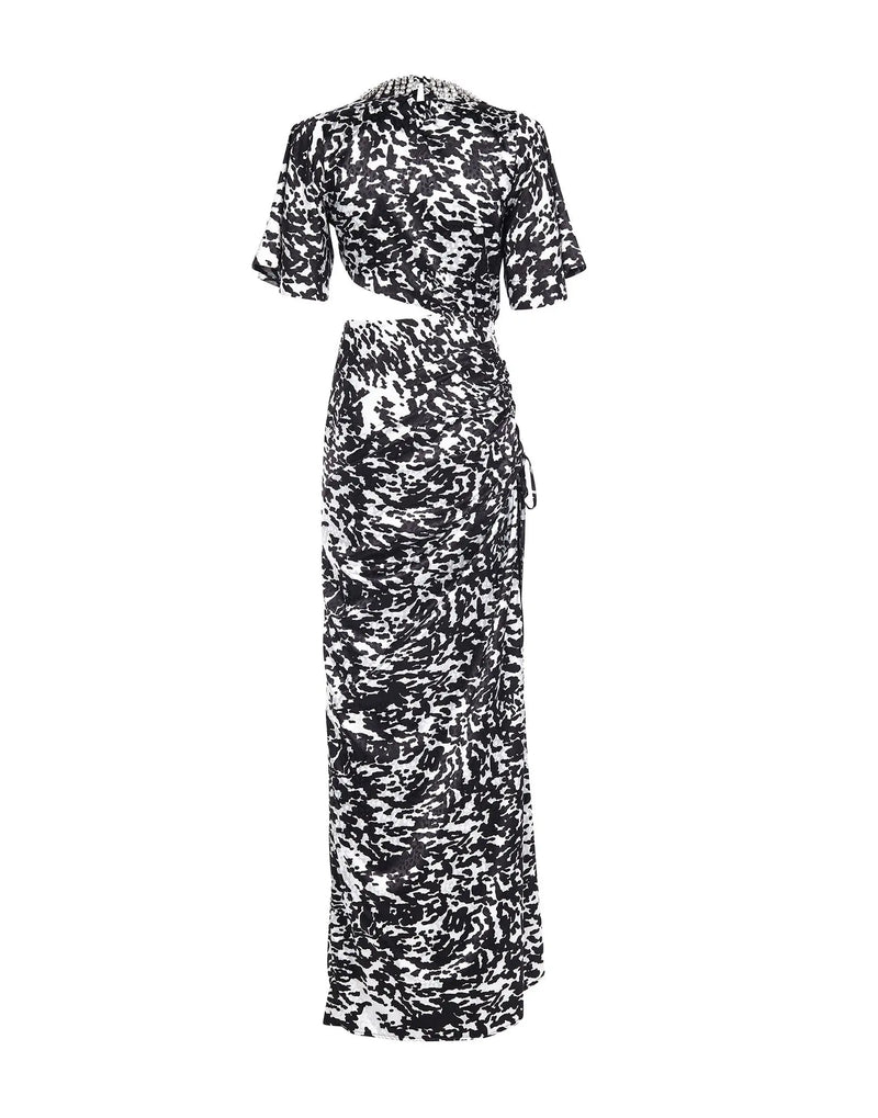 Long dress in animalier