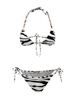 Bikini in lycra with chain
