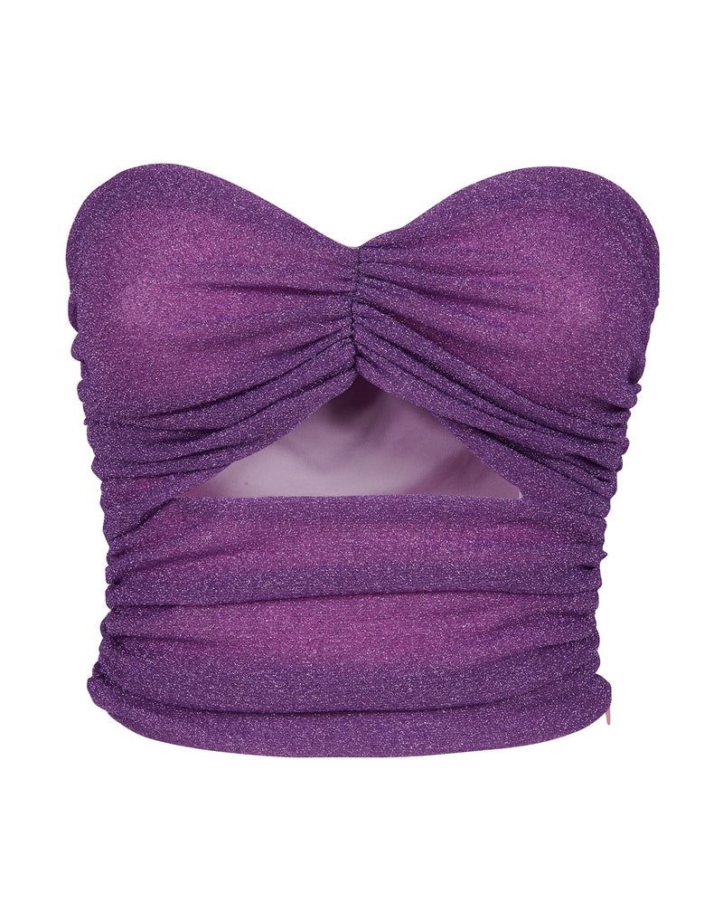 Tank top in lurex